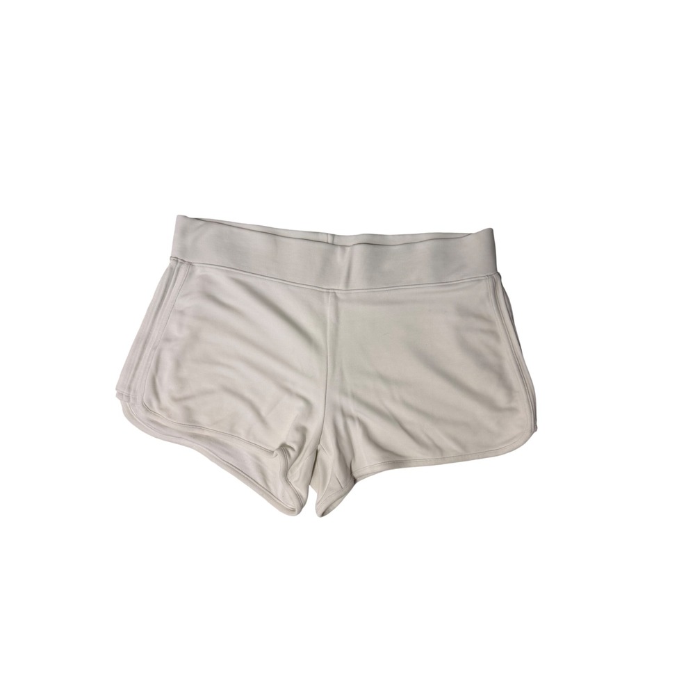 Athleta Yoga Lounge Dolphin Hem Shorts Cream Size L